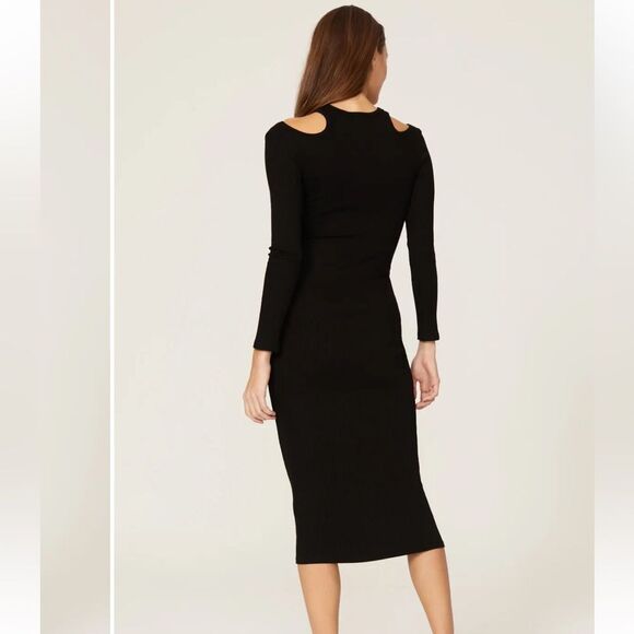 Simon Miller Anz Cutout Neckline Ribbed Dress - Picture 3 of 7